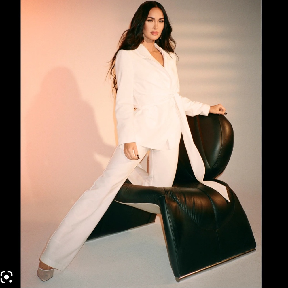 Megan Fox x Boohoo White Suit